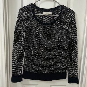 LOFT Monochrome Textured Knit Sweater